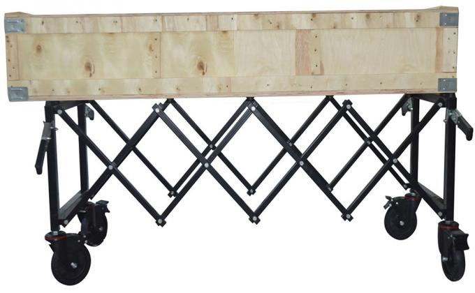Carbon Steel Funeral Stretcher Truck Church Truck Casket Stand Trolley Cart Fordable Mortuary Supply Fordable Coffin 3