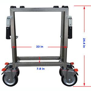 Carbon Steel Funeral Stretcher Truck Church Truck Casket Stand Trolley Cart Fordable Mortuary Supply Fordable Coffin 6