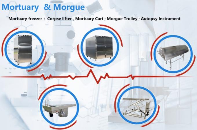 304 stainless steel transfer functional lab and funeral Mortuay Cabinet Cadaver Tray For Funeral Supplies Manufacture 0