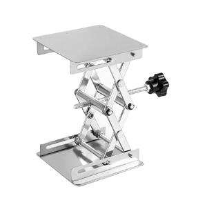 Stainless Steel Lifting Table Manual Control Laboratory Use Lifting Table Jack Desktop Elevator Laboratory Scissor 4