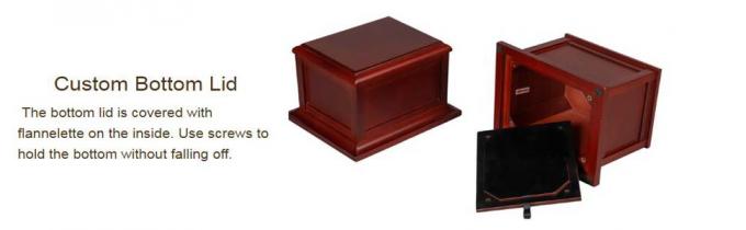 Cherry Solid Wooden Urns For Adult Male, Cremation Urns Eco-Friendly Wooden Casket Urn For Human Ashes Adult Female 0