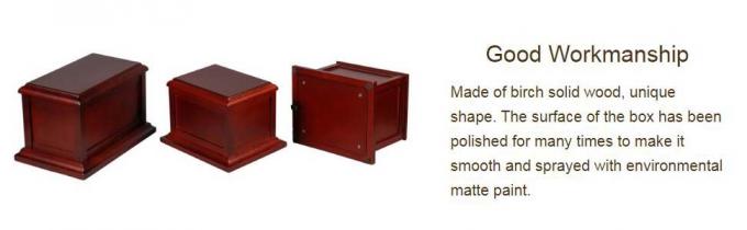 Cherry Solid Wooden Urns For Adult Male, Cremation Urns Eco-Friendly Wooden Casket Urn For Human Ashes Adult Female 1