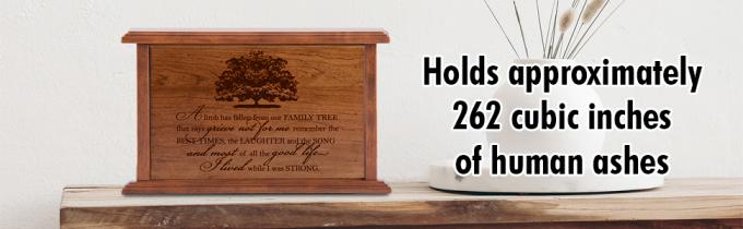 Wood Urn for Human Ashes, Wood Urns Professional Urn For Human Ashes Adults Burial Crematory Funeral Urn 4