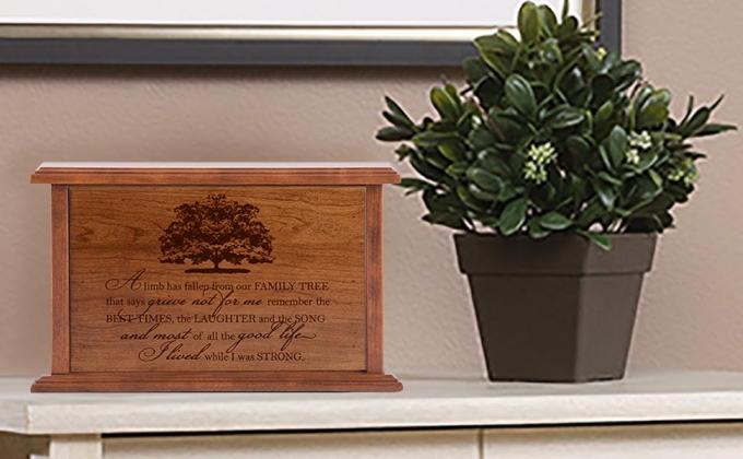 Wood Urn for Human Ashes, Wood Urns Professional Urn For Human Ashes Adults Burial Crematory Funeral Urn 5