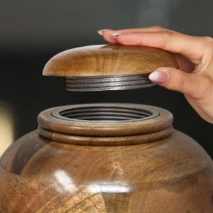 Memorials Wooden Urns For Human Ashes Adult Male/Female - Real Wood Cremation Urn For Ashes Adult Men/Women 1