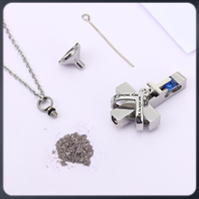 Urn Necklace For Ashes Keepsake Cremation Heart Cross Cubic Jewelry For Ashes Stainless Steel Memorial Locket Ashes 5