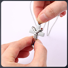 Urn Necklace For Ashes Keepsake Cremation Heart Cross Cubic Jewelry For Ashes Stainless Steel Memorial Locket Ashes 8