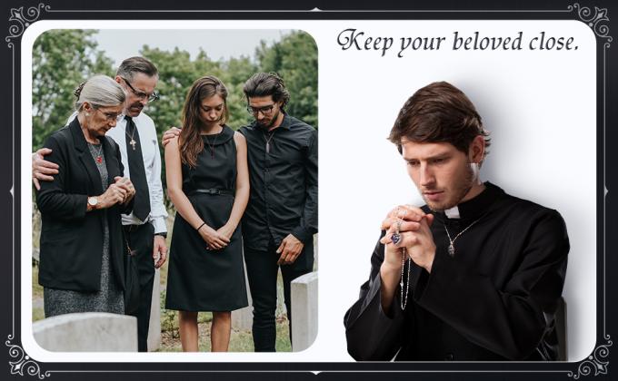 Urn Necklace For Ashes Keepsake Cremation Heart Cross Cubic Jewelry For Ashes Stainless Steel Memorial Locket Ashes 9