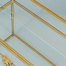 Glass Wedding Card Box With Slot, Clear Card Box Gold Brass Gift Card Storage Box Perfect For Wedding Receptions 7