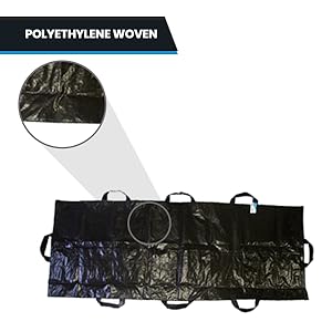 Body Bag Stretcher Combo With 8 Side Handles And Center Zipper, Waterproof Bags For Outdoor Camping Hiking 2