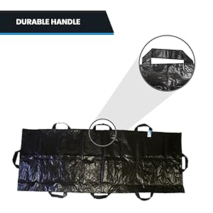 Body Bag Stretcher Combo With 8 Side Handles And Center Zipper, Waterproof Bags For Outdoor Camping Hiking 4