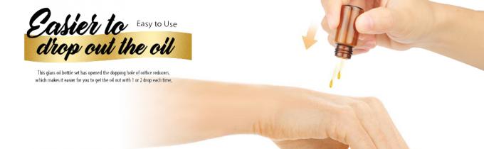 Oil Bottles For Essential Oils, 36 Pcs 2 Ml (5/8 Dram) Amber Glass Vials Bottles, Orifice Reducers And Black Caps 1