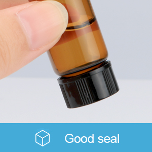 Oil Bottles For Essential Oils, 36 Pcs 2 Ml (5/8 Dram) Amber Glass Vials Bottles, Orifice Reducers And Black Caps 2