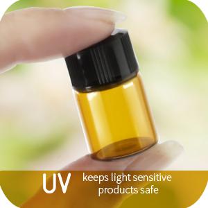 Oil Bottles For Essential Oils, 36 Pcs 2 Ml (5/8 Dram) Amber Glass Vials Bottles, Orifice Reducers And Black Caps 7