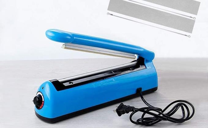 Impulse Bag Sealer,Impulse Heat Sealer,Manual Poly Bag Heat Sealer Heat Seal Closer With 1 Replacement Kit 0