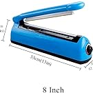 Impulse Bag Sealer,Impulse Heat Sealer,Manual Poly Bag Heat Sealer Heat Seal Closer With 1 Replacement Kit 2