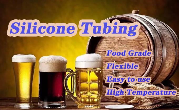 Clear Silicone Tubing,10FT 3/8"ID X 1/2"OD Food Grade Pure Silicone Hoses High Temp For Home Brewing Winemaking 0