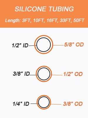 Clear Silicone Tubing,10FT 3/8"ID X 1/2"OD Food Grade Pure Silicone Hoses High Temp For Home Brewing Winemaking 4