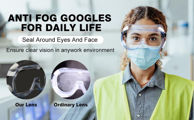 Safety Goggles Anti-Fog & Crystal Clear Lens Protective Lab Goggles, Eye Protection Goggles 8