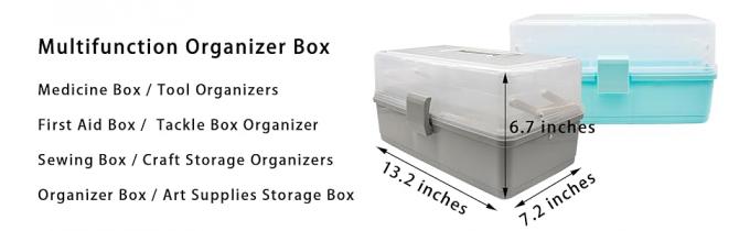 Sewing Box Three Layers, Plastic Craft Organizers And Storage, Multifunction Craft Box/Organizer Box/First Aid 2