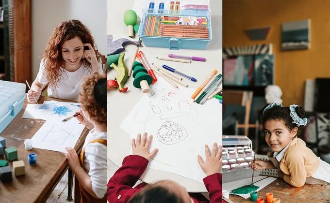 Sewing Box Three Layers, Plastic Craft Organizers And Storage, Multifunction Craft Box/Organizer Box/First Aid 4