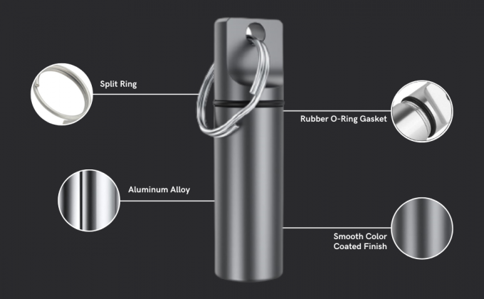 Keychain Pill Holder Salient Features EZLAD