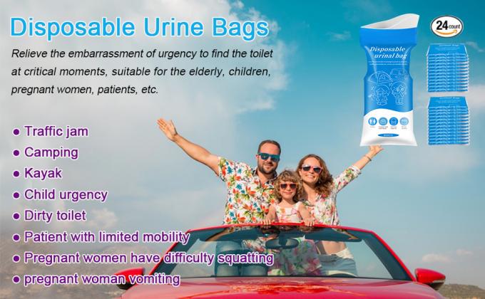 Urine Bags, Pack Camping Pee Bags, Disposable Urinal Bag, Travel Urinal Bag, Toilet Traffic Jam Emergency Portable 0