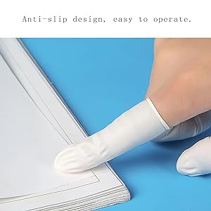Rubber Fingers Covers, Silicone Finger Protector Sleeve Tips Guard Fingertip Thumb Cots Pads For Hot Glue 3