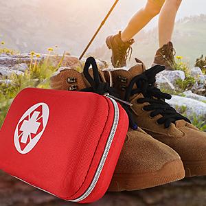 Essential Emergency Trauma Medical Supplies Packed Red Waterproof Box, Perfect For Car Home Office Travel Outdoor 1