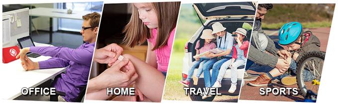 Essential Emergency Trauma Medical Supplies Packed Red Waterproof Box, Perfect For Car Home Office Travel Outdoor 6