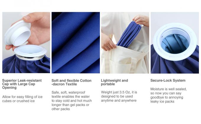 Ice Pack For Injuries, Hot & Cold Therapy, Teeth Pain Pack, Headaches Bag, Menstrual Water Backs Fast Release Reusable 0