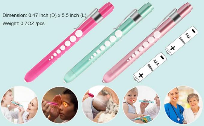 OEM Aluminum Alloy Nursing Pen Light Doctor Torch Customized Led Medical Penlight With Pupil Gauge For Nurse 4
