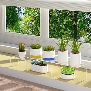 Clear Acrylic Display Risers 2 Sets, 3-Tier Risers Stands Showcase For Amiibo Funko Pop Figures, Dessert, Jewelry 6