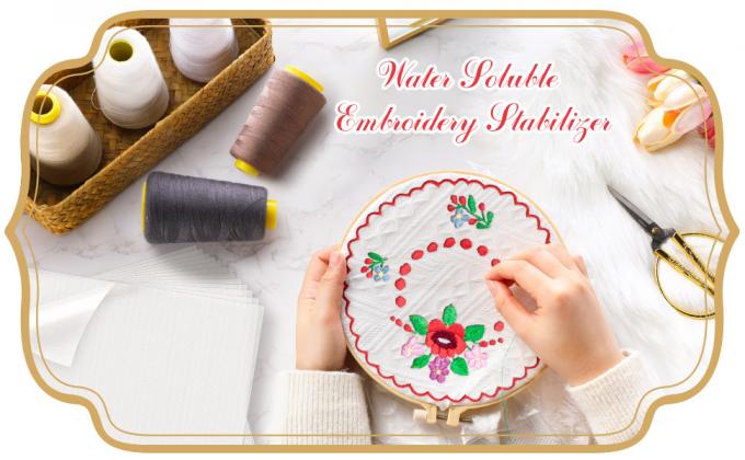 Wash Away Embroidery Stabilizer Water Soluble Embroidery Topping Film Transparent Water Soluble Stabilizer 0
