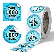 Custom Stickers Label Rolls, Build Your Own Stickers/Labels Any Design Premium Gloss Custom Sticker, Personalized 0