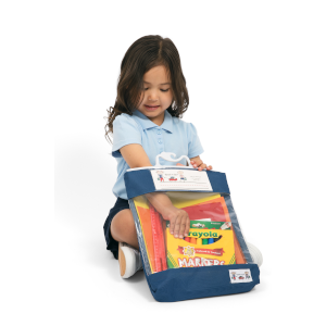 Students bags, easy bag pack, Read-N-Go Book Bag Sturdy Snap Shut Hanging Plastic Bags Safely Send Home Assignments 3