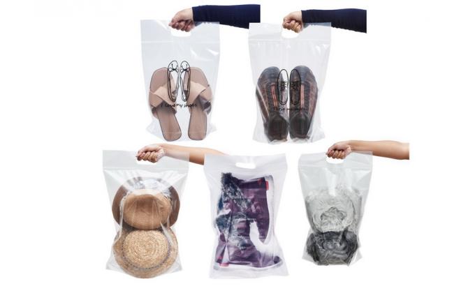 Slider Heavy Duty Clear recycled Bags Resealable Storage Shoes, Boot, Clothing, Linens, Books, Toys And Others 0