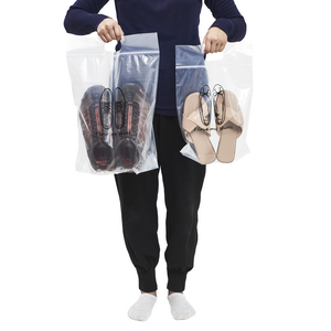 Slider Heavy Duty Clear recycled Bags Resealable Storage Shoes, Boot, Clothing, Linens, Books, Toys And Others 10