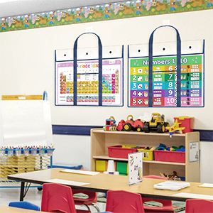 Poster Storage Bag (31.5"×25.5") Bulletin Board Holder Art Portfolio Container For Teachers Classroom Organization 2