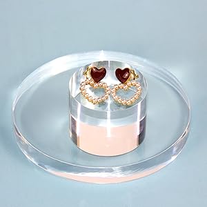 Acrylic Cube Cylinder Round Photo Props, Transparent Solid Acrylic Display Blocks For Photography Boutique Jewelry 6