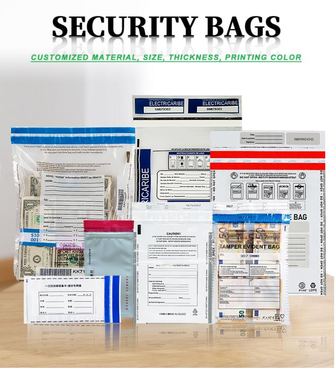 Temper Evident Bag, Void Tape Bag, Evidence Bag, Exam Plastic Security Bags Paper Shipping Transit Security Tamper Evident Bags 0