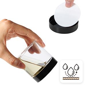 Plastic Jars Round Clear Cosmetic Container with Black Lids, Bagease Slime Jars for Lotion, Cream, Ointments, Makeup, Eye shadow, Rhinestone, Samples, Pot, Travel Storage 3