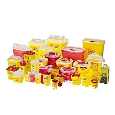 quality  3L 5L 10L Medical Waste Disposable Plastic Sharp Boxes Medical Sharp Container Disposable Multiple Styles 30L 8Gal factory