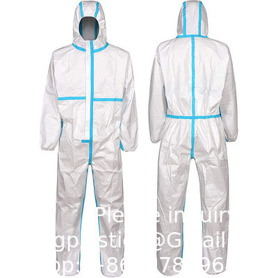 quality  Ppekit Disposable Safety Coveralls Disposable Protection Chemical Protective Microporous Non-Woven Coverall OEM factory