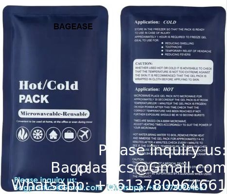 quality  Customized Size And Shaped Reusable Hot Cold Compress Gel Packs Polyester Ice Pack For Therapy factory