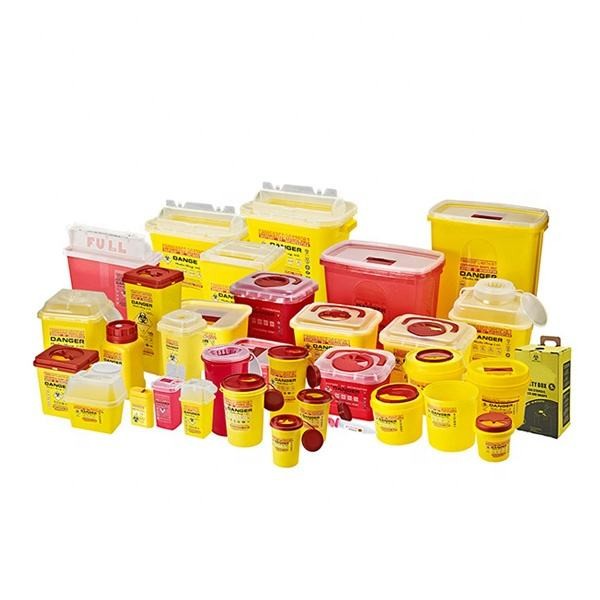 Medical Action Sharp Containers Rack 3L 5L 10L Medical Waste Disposable Plastic Sharp Boxes Medical Sharp ...