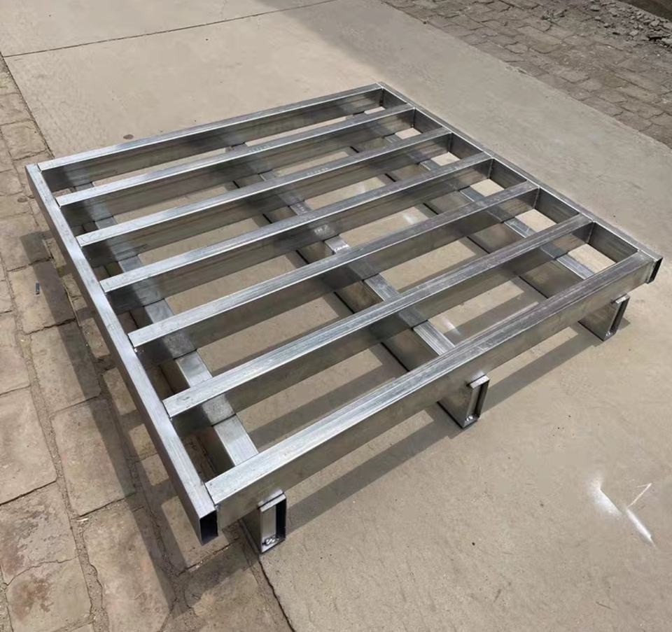 Galvanized Finished Steel Pallet, Uniform Floor Static Capacity 8000 Lb ...