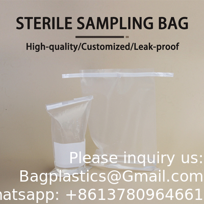 Laboratory Filter Blender Sterile Bags For Sample Collection Medical Lab Sterile Sampling Bags With Wire