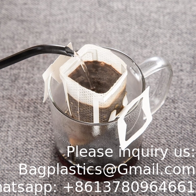 Non Woven Fabric Disposable Portable Drip Coffee Tea Filter Bags Hanging Filters And Hanging Ear Drip Coffee Filter Bag