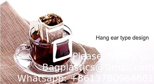 Disposable Hanging Ear Drip Filter Bag, Portable Use For The Home, Outdoor, Travel, Camping, Office, And On The Go
